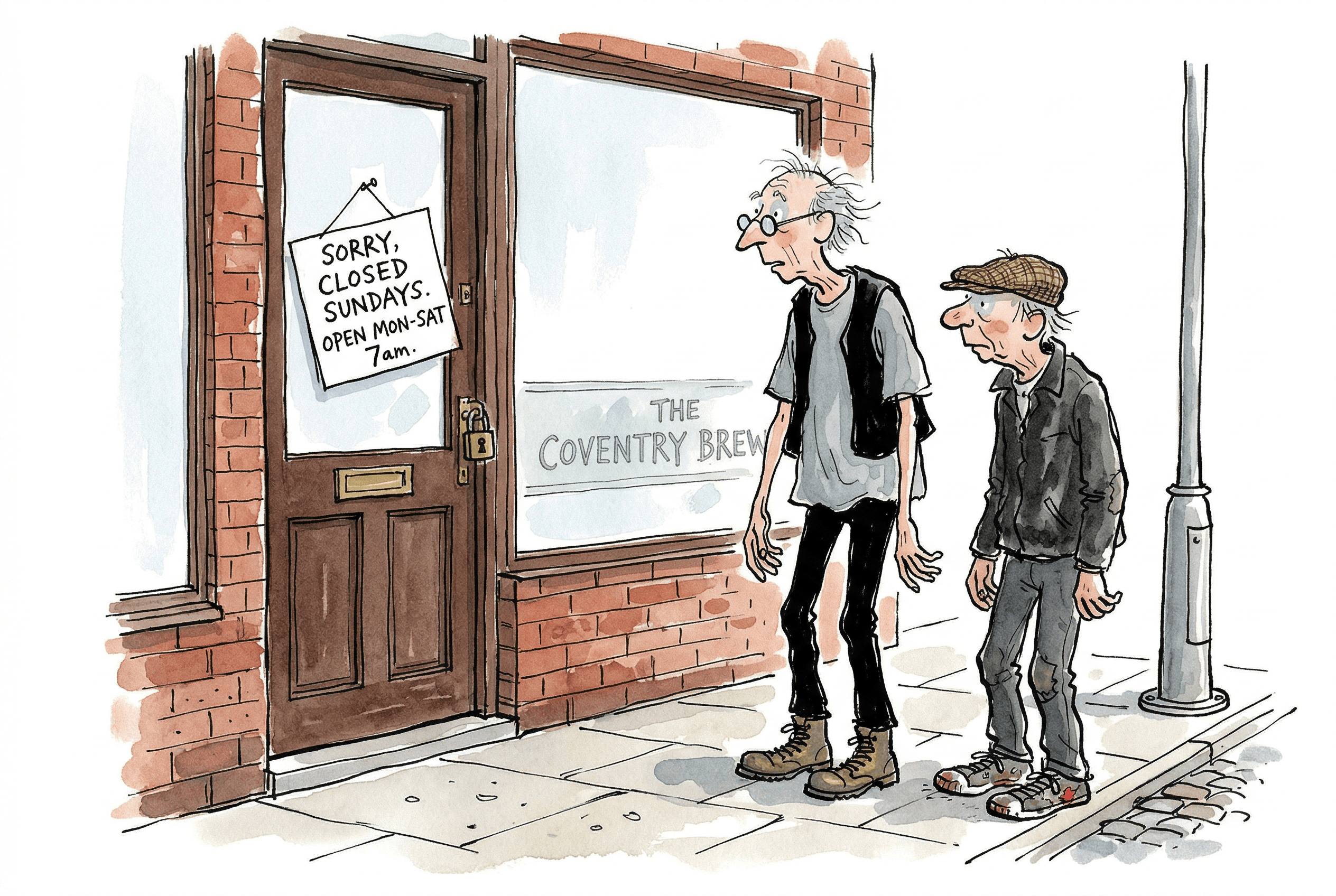 Joe and Bob turn up to a closed greasy spoon